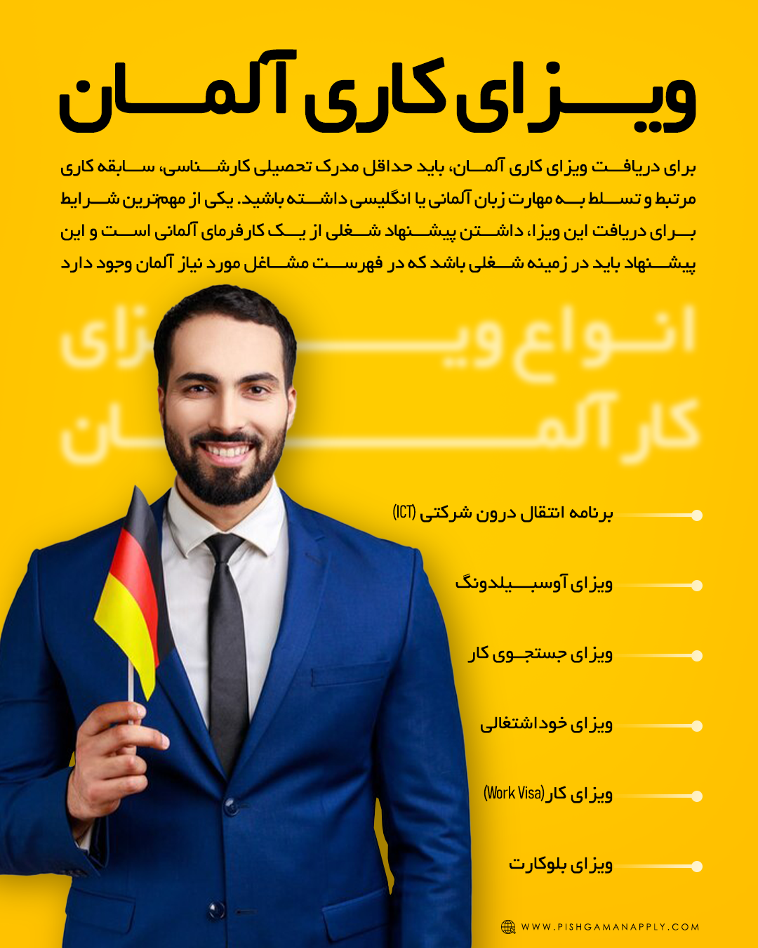 انواع ویزای کار آلمان