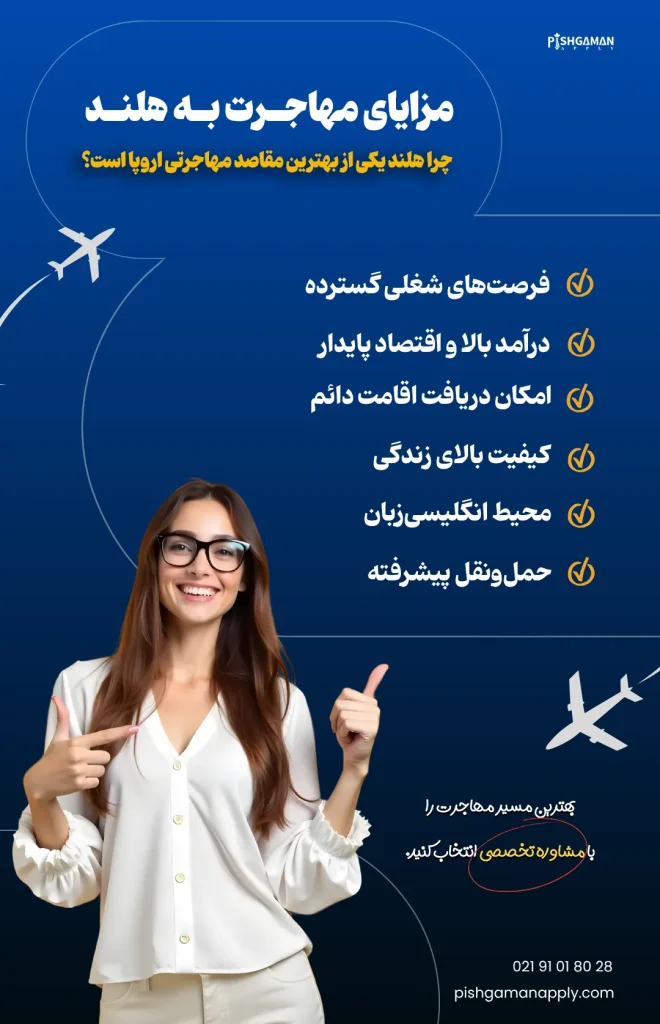 مزایای مهاجرت به هلند