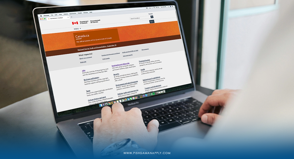 معرفی کامل سایت رسمی اداره مهاجرت کانادا به زبان فارسی pishgamanapply